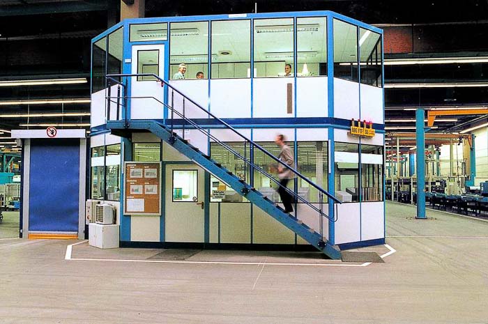 Raumsystem, Meisterbüro, Betriebsbüro, Meisterkabine, Bürocontainer